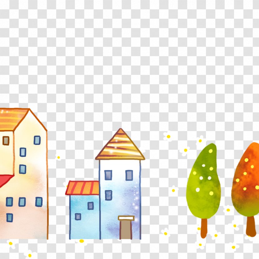 Download - Illustration - Cartoon Building Transparent PNG