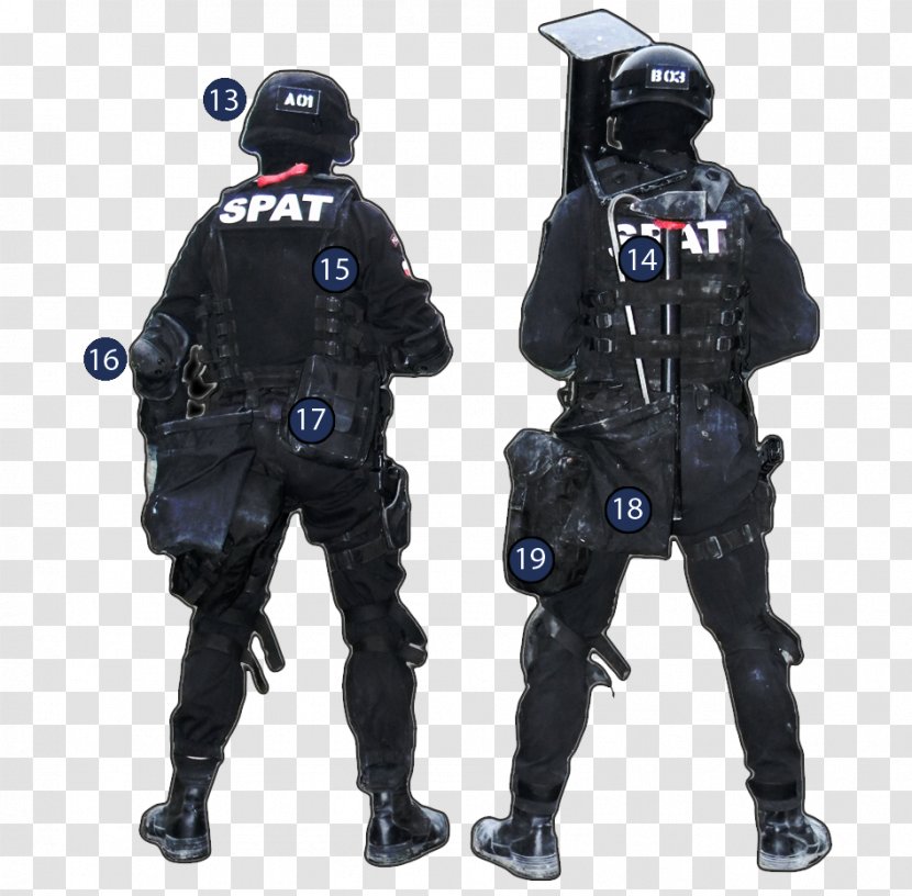 Military Police Dry Suit SWAT Security - Smith Wesson Mp Transparent PNG