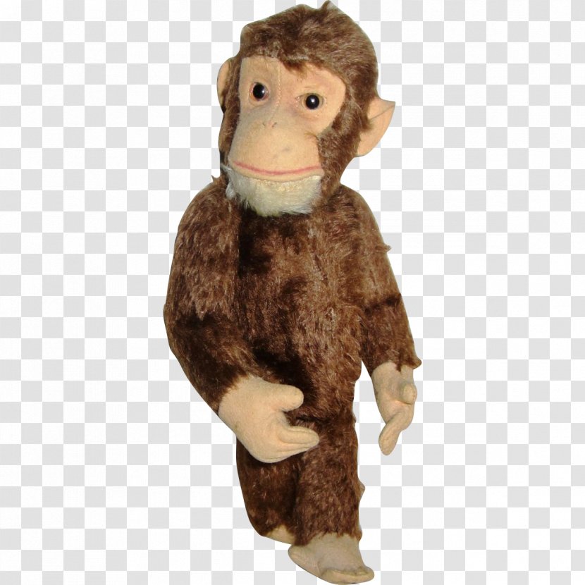 old monkey stuffed animal
