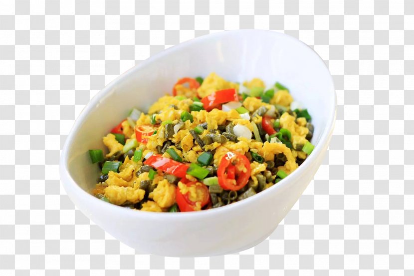 Scrambled Eggs Vegetarian Cuisine Coq Au Vin Cowpea - Vegetable - Acid Transparent PNG