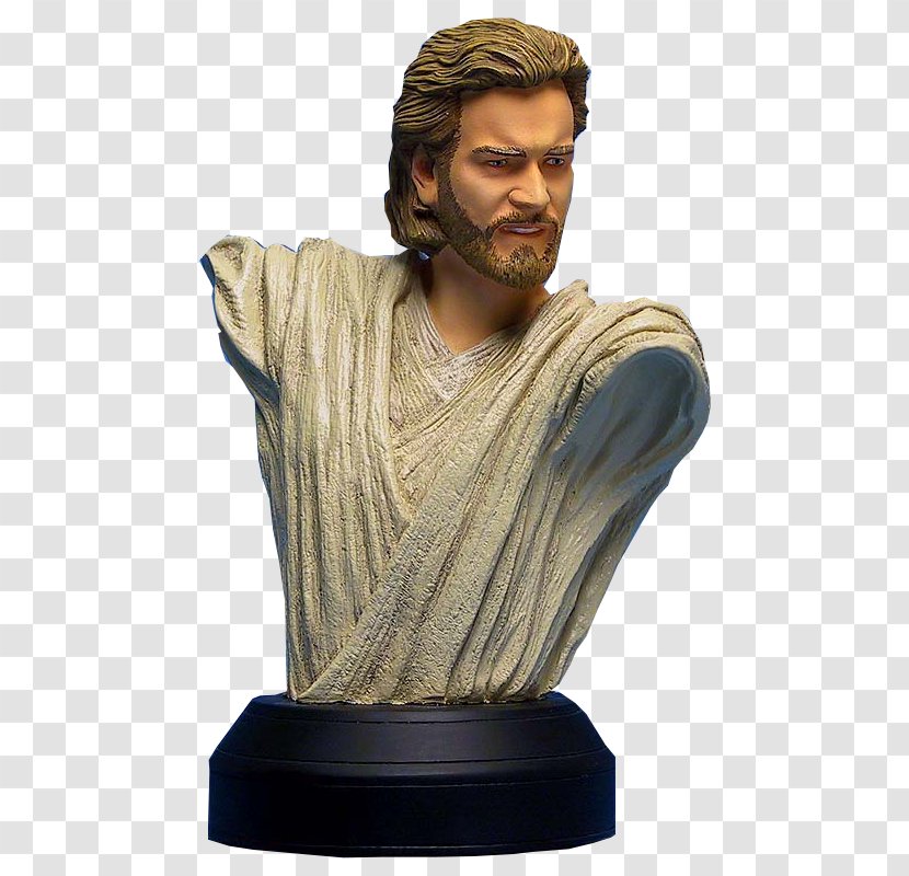 Bust Obi-Wan Kenobi Classical Sculpture Facial Hair - Collectable Transparent PNG