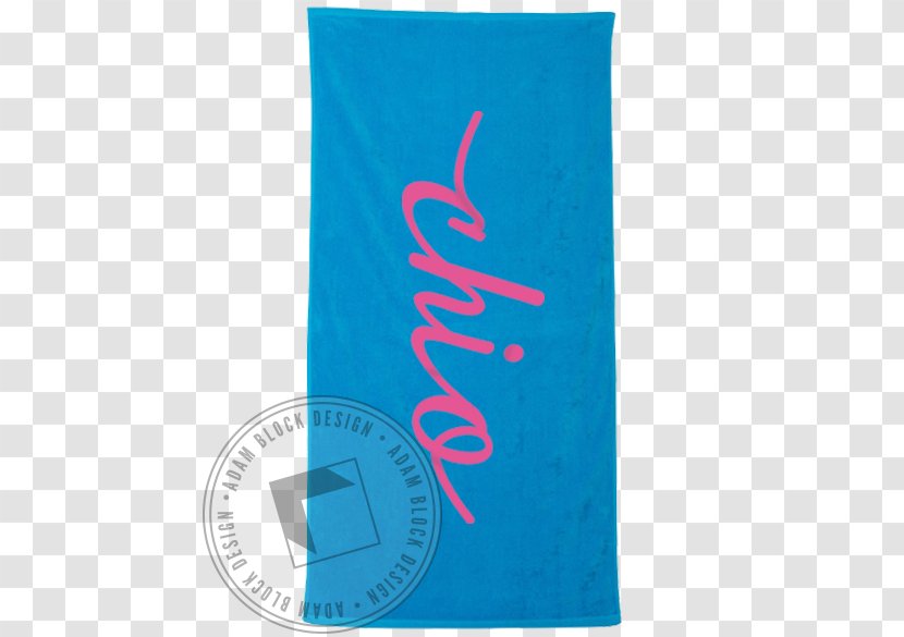 Textile Turquoise Font - Beach Towel Transparent PNG