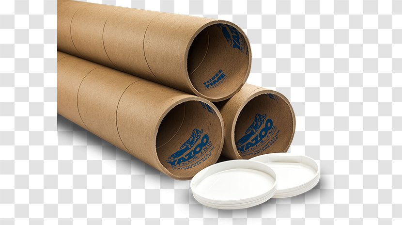 Paper Shipping Tube Plastic Corrugated Fiberboard - Art Museum - Heavy Duty Cardboard Cylinders Transparent PNG