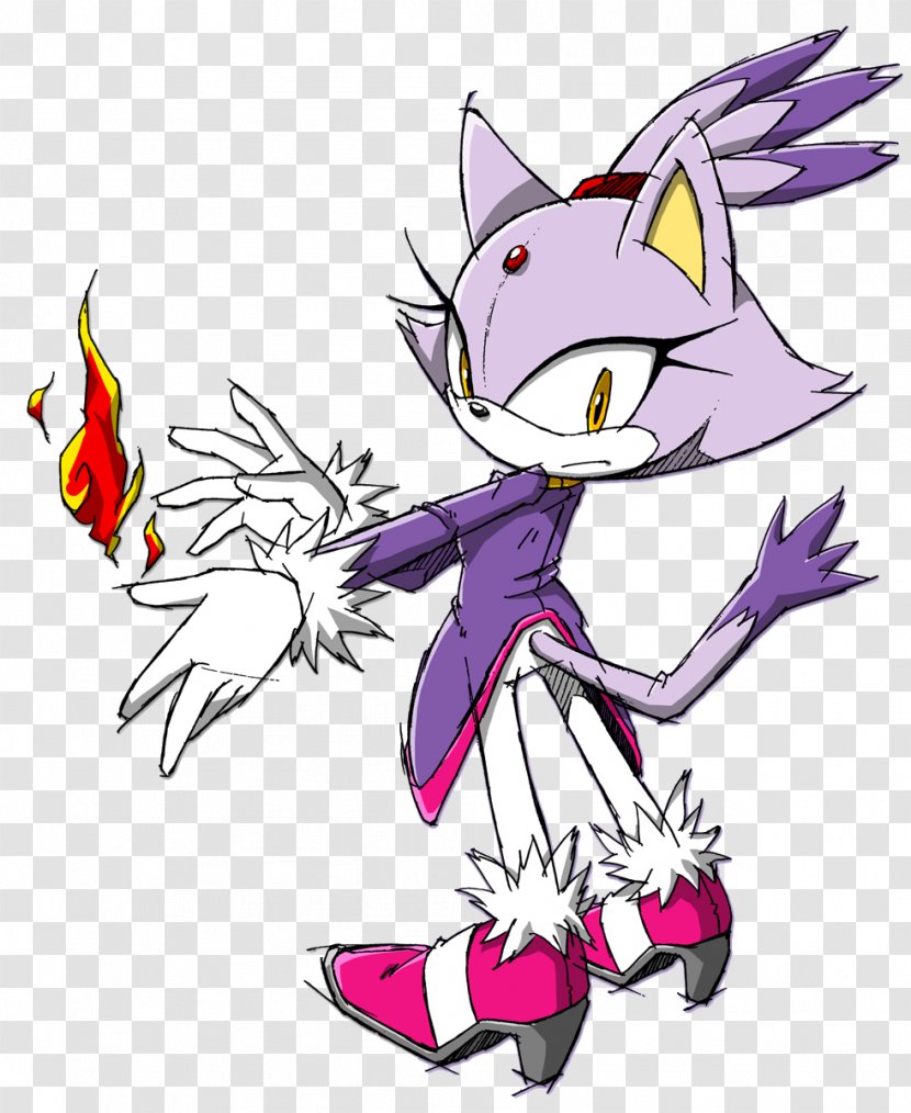Sonic Rush The Hedgehog Mario & At Olympic Games Knuckles Amy Rose - Drawing - Blaze Transparent PNG