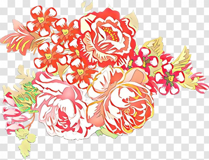 Pink Flower Cartoon - M - Sticker Visual Arts Transparent PNG