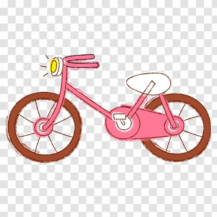 Bicycle Cycling Cartoon Illustration - Heart Transparent PNG