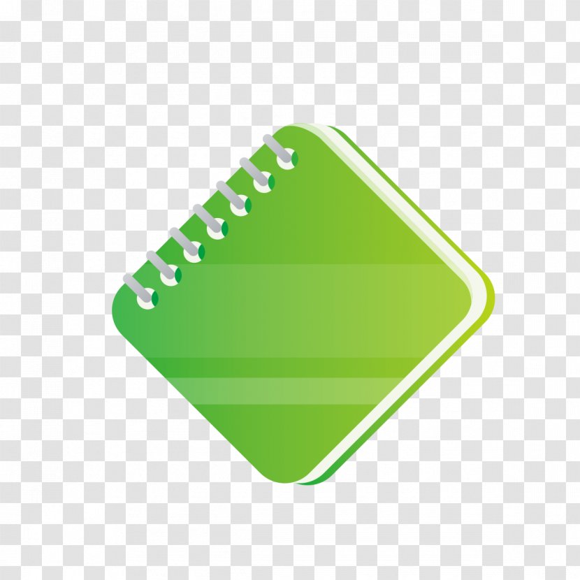 Green Download - Cartoon - Notes Book Transparent PNG