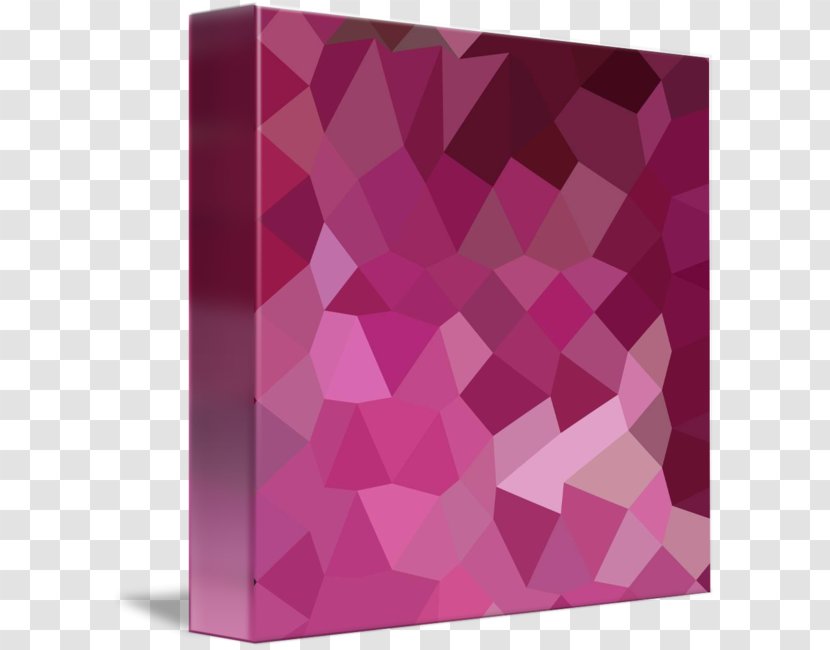 Low Poly Pink Rose Polygon - Purple - Color Transparent PNG