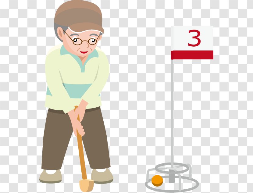 Ground Golf Sport Clip Art - Standing Transparent PNG