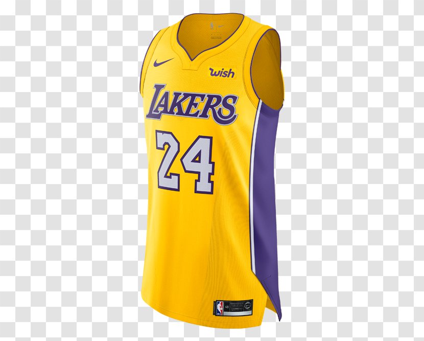 Los Angeles Lakers T-shirt Sports Fan Jersey Sleeveless Shirt Sweater - Sleeve Transparent PNG