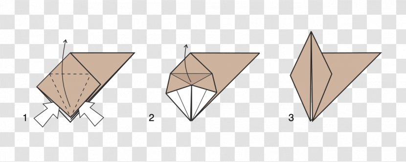 Triangle Wood - Origami Style Border Transparent PNG