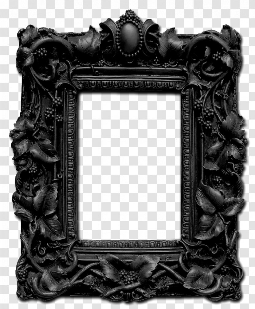 Picture Frames Gothic Architecture Revival - Art - Black Frame Transparent PNG