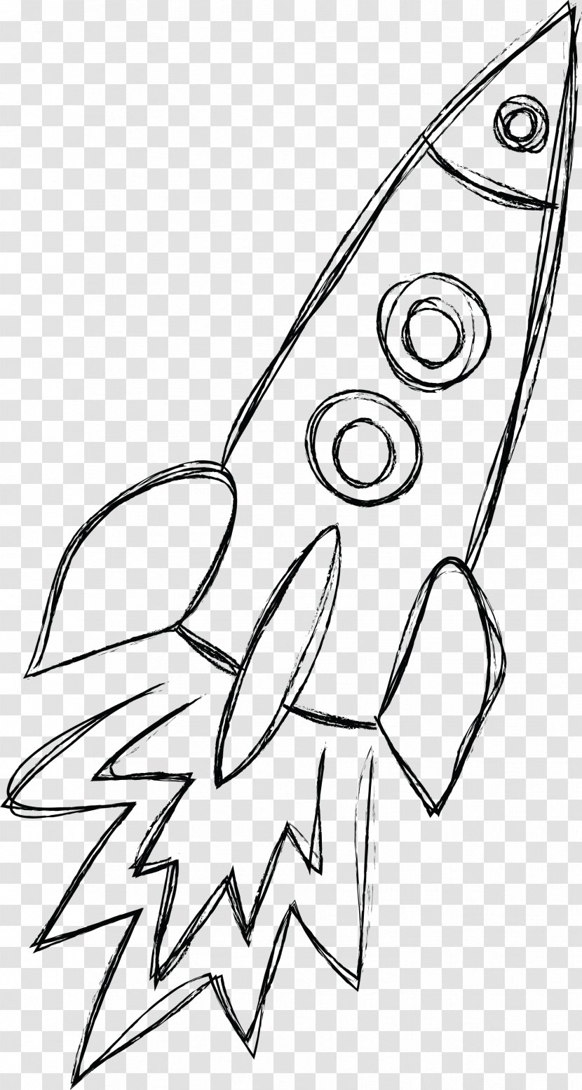 Line Art Drawing Rocket Painting - Organism - Doodle Color Transparent PNG