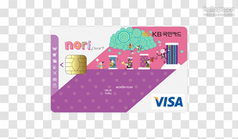 Check Card KB Kookmin Bank Woori Visa - Kb Transparent PNG