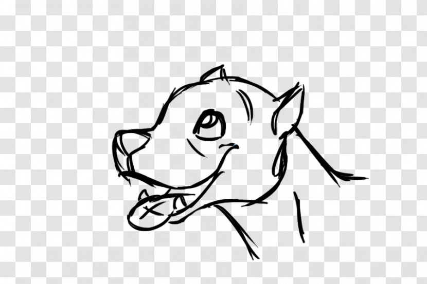 Whiskers Dog Cat Sketch Snout - Watercolor Transparent PNG