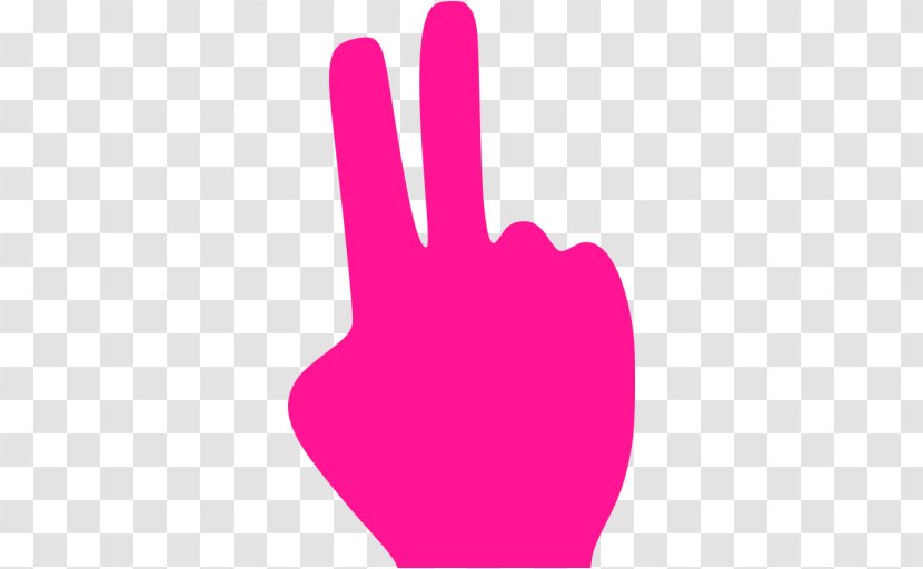 Index Finger Middle Hand - Silhouette Transparent PNG