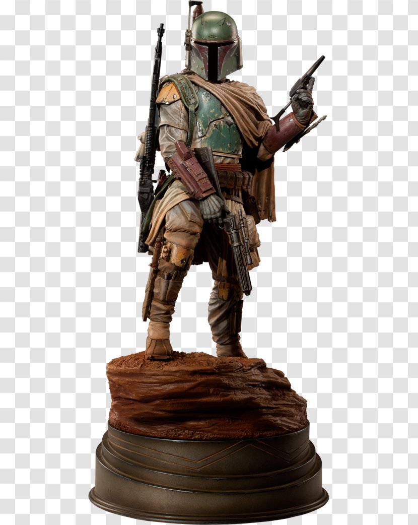 Boba Fett Anakin Skywalker Figurine Star Wars Sideshow Collectibles Transparent PNG