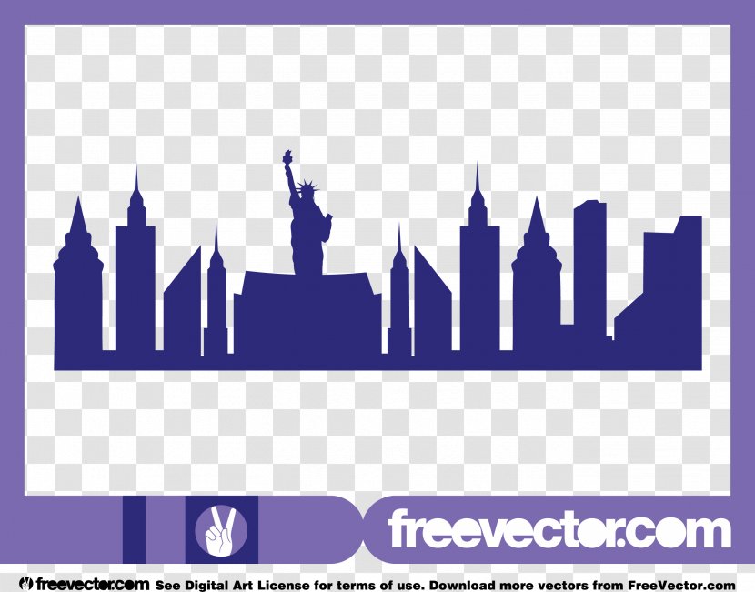 One World Trade Center Wall Decal Skyline Silhouette - City Transparent PNG