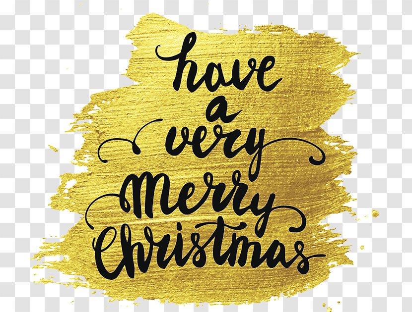 Christmas Stock Illustration Holiday Greetings Font - Yellow - Merry Christmas! Transparent PNG