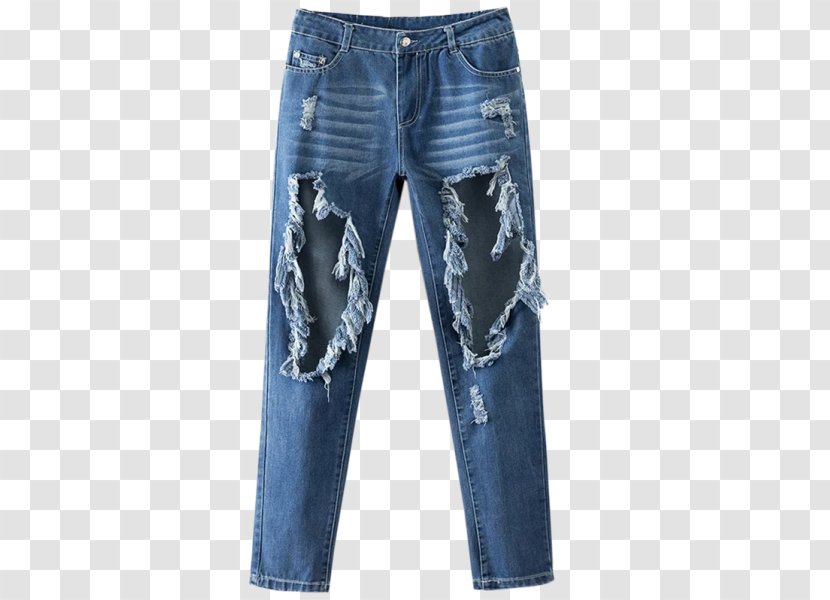T-shirt Jeans Boyfriend Slim-fit Pants Clothing - Zipper - High Waisted Holes Transparent PNG