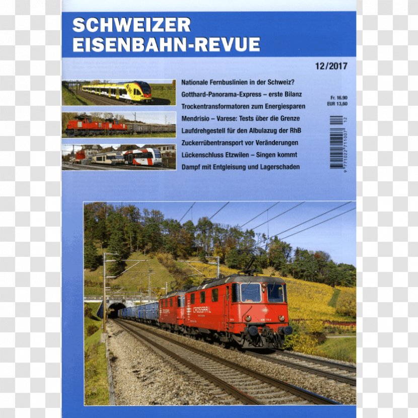 Train Railroad Car Rail Transport Schweizer Eisenbahn-Revue - Locomotive Transparent PNG