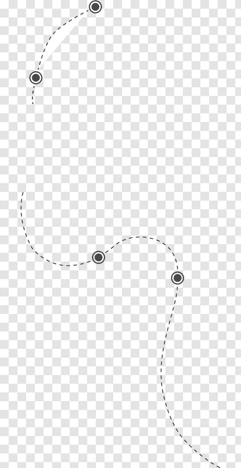 Theme 0 - Monochrome - Doted Line Transparent PNG