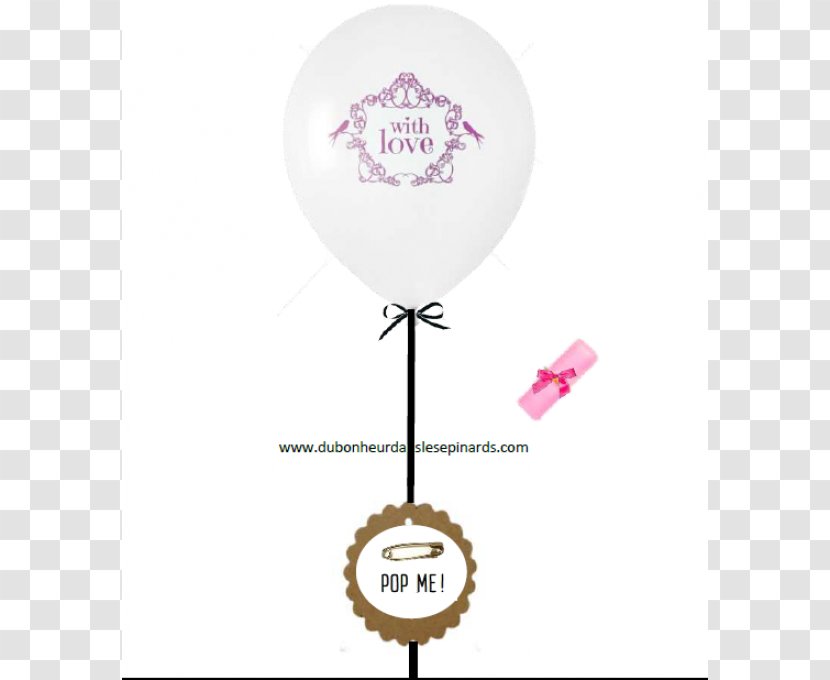 Balloon Gift Text Message Wedding - Purple Transparent PNG