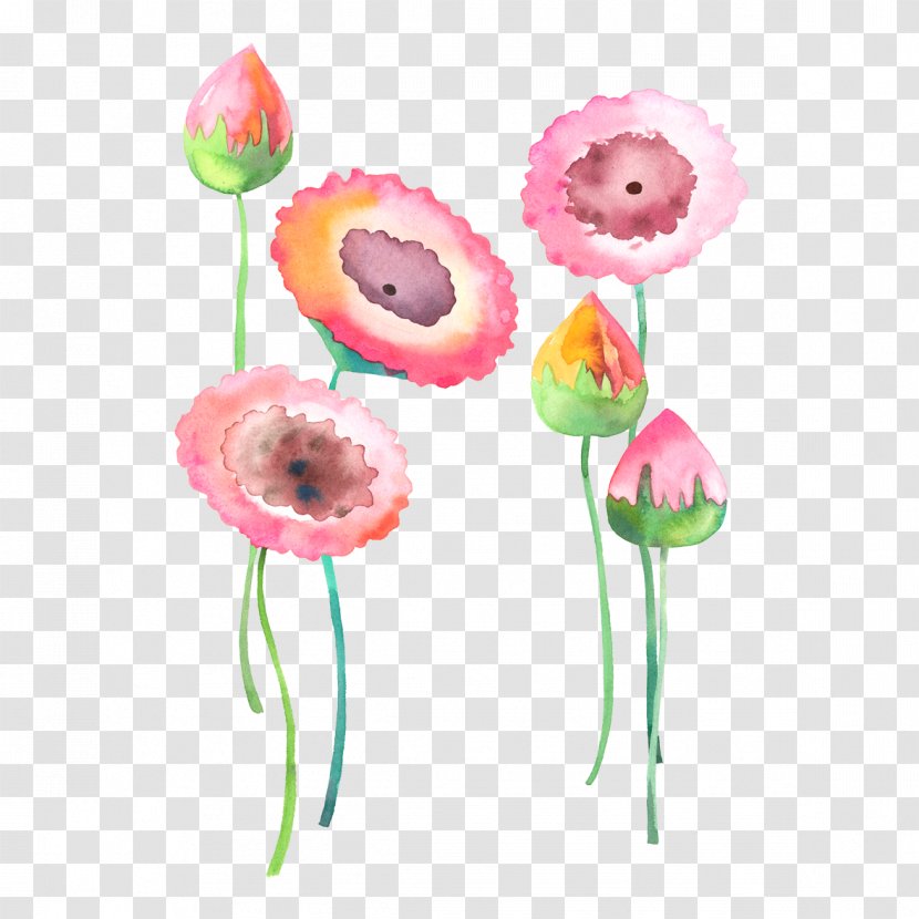 Watercolour Flowers Watercolor: Painting - Art - Watercolor Background Image Transparent PNG