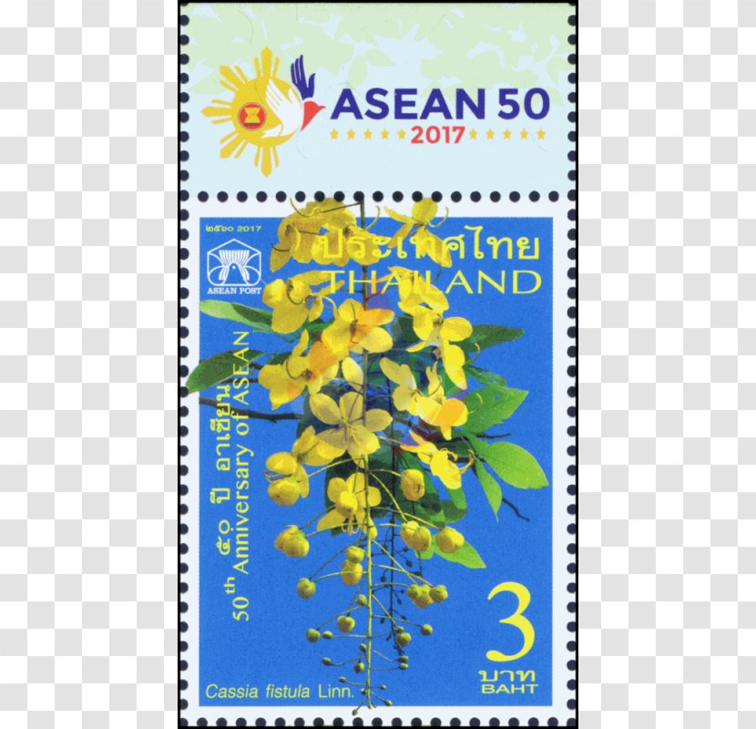 Thai Philatelic Museum Postage Stamps Stamp Collecting Mail World Post Day - Baht - Cassia Fistula Transparent PNG