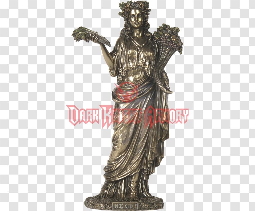 Demeter Statue Ancient Greece Zeus Greek Mythology - Goddess Transparent PNG