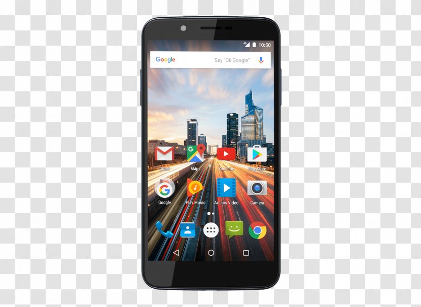 Archos Helium 4G Smartphone 55 16GB Black Gold Grey Wood Yellow Android - Dual Sim - Four Seasons Regimen Transparent PNG