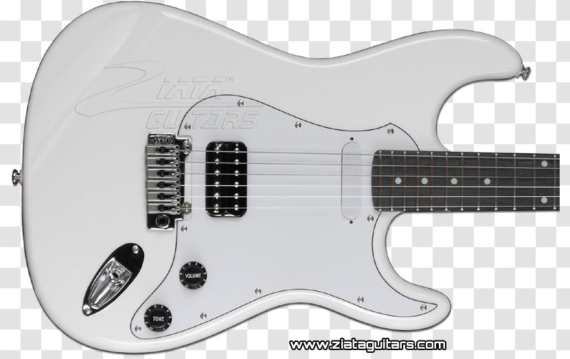 Electric Guitar Bass Fender Stratocaster Squier Deluxe Hot Rails - Slide Transparent PNG