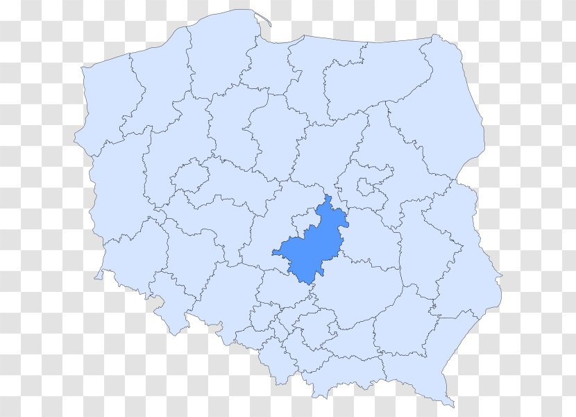 Piotrków Trybunalski Skierniewice Bełchatów County Powiat Electoral District 10 Of The Polish Sejm - City - Map Transparent PNG