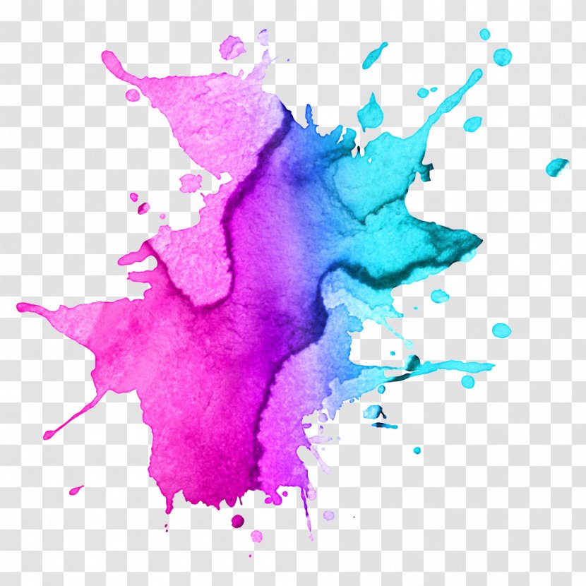 Watercolor Painting Drawing Royalty-free - Paint - Purple Transparent PNG
