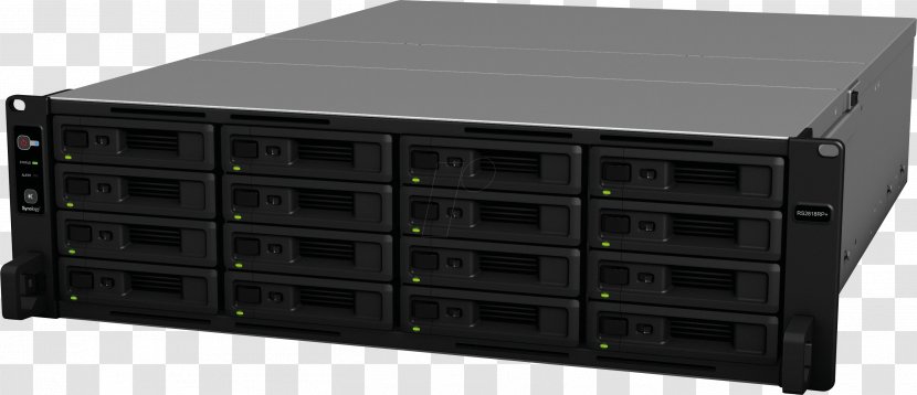 Disk Array Network Storage Systems Synology RS4017XS+ NAS RS4017XS+/ RS2818RP+ 16 Bay Hard Drives - Rack Server Transparent PNG