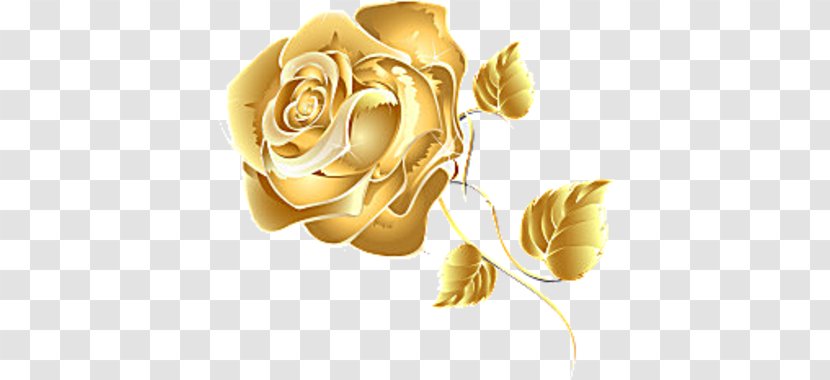 Desktop Wallpaper Rose Flower Gold - Dipped Roses Transparent PNG