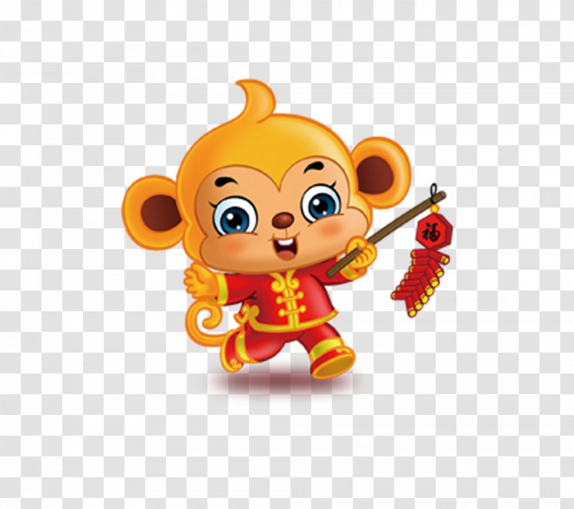 Monkey Chinese Zodiac New Year Download - Stuffed Toy - Cartoon Transparent PNG