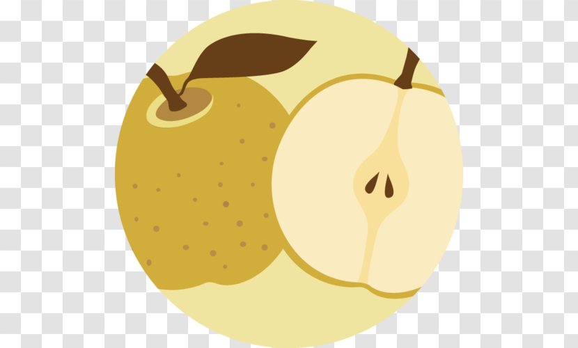 Asian Pear Organic Product Clip Art - Certification - Squarespace Transparent PNG