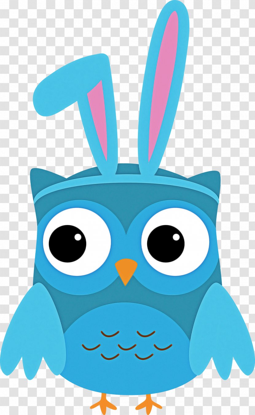 Turquoise Owl Clip Art Cartoon Aqua - Teal Transparent PNG