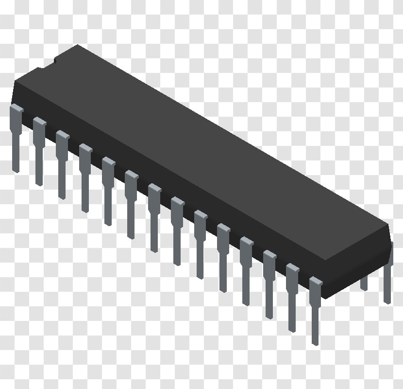 Transistor Microcontroller Dual In-line Package ATmega328 Integrated Circuits & Chips - Electronic Circuit - Atmega328 Transparent PNG