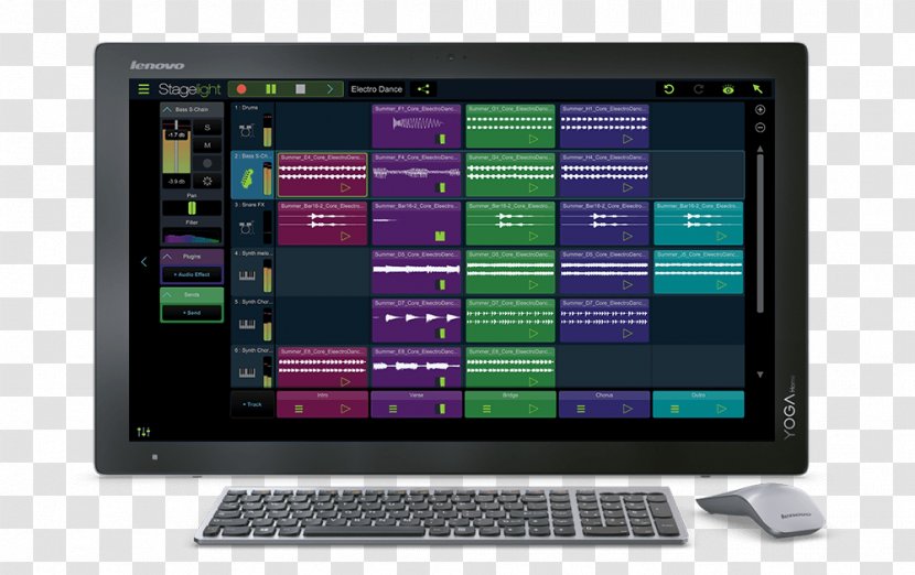 Digital Audio Workstation Computer Software Personal Laptop - Editing - Stage Light Transparent PNG