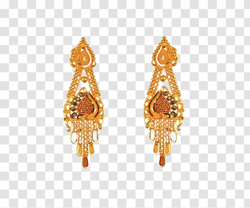 Earring Orra Jewellery Necklace Gold - Gemstone - Wedding Transparent PNG