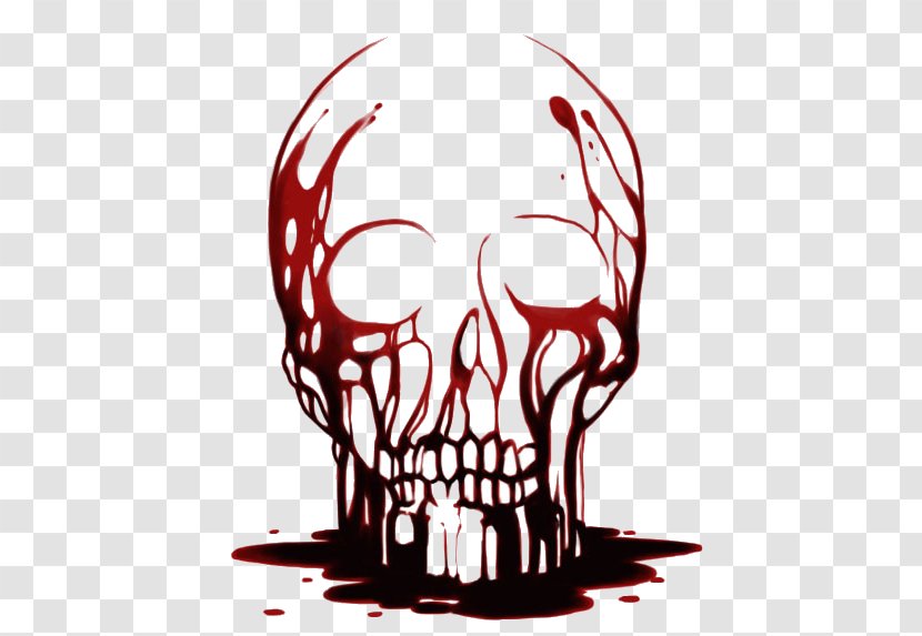 Skull Art Blood Image Head - Jaw Transparent PNG