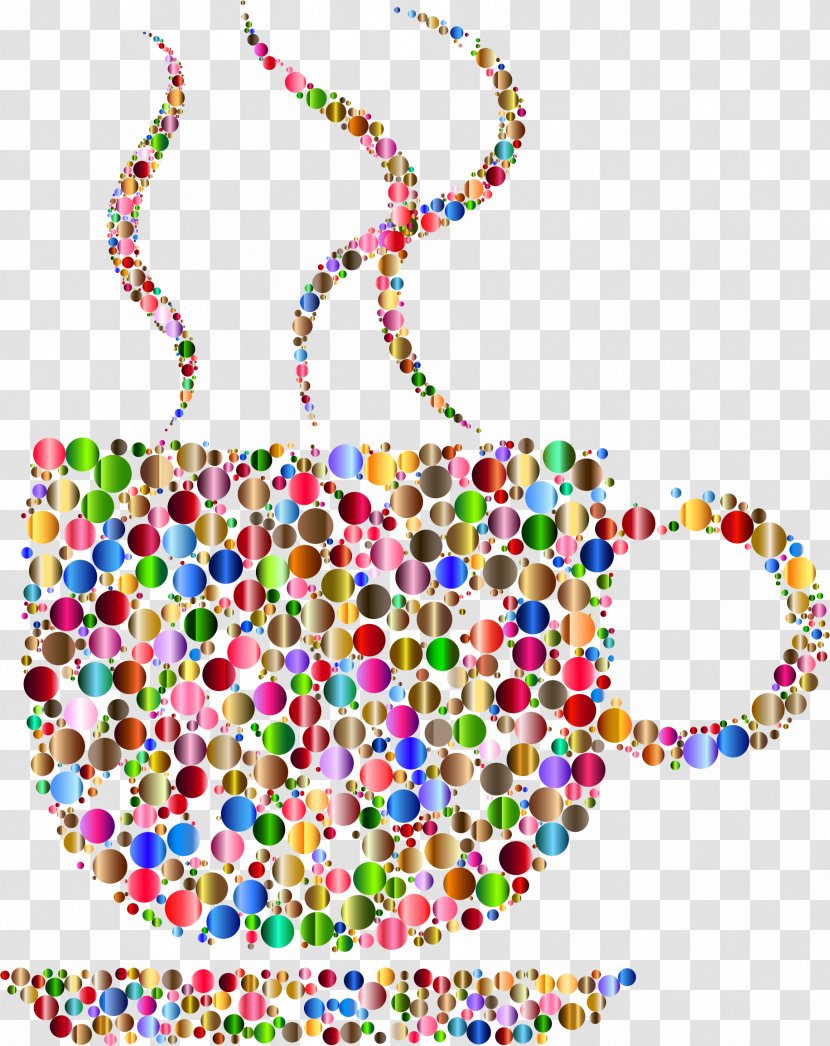Coffee Cup Cafe Tea Drink - Jewellery - Colorful Chin Transparent PNG