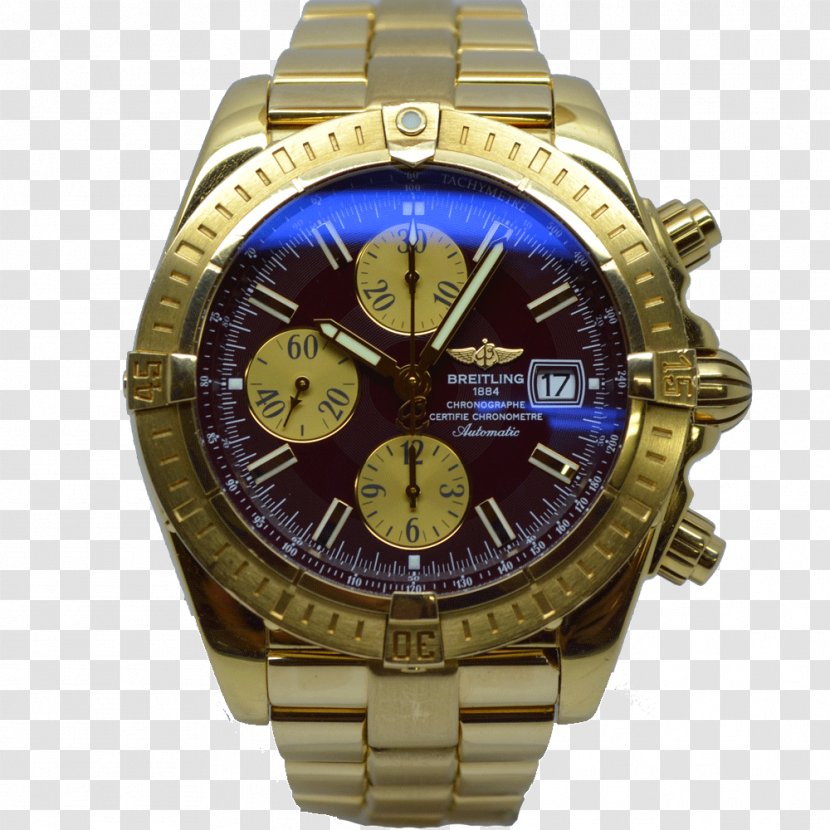 Gold Breitling Chronomat Watch Strap SA - Steel Transparent PNG
