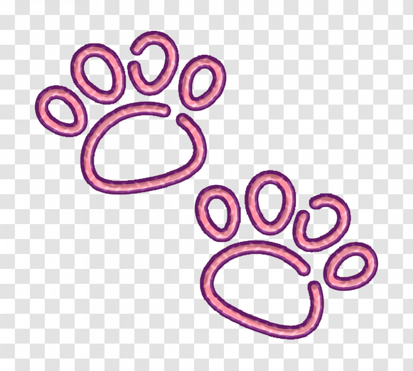 Pawprints Icon Cat Icon Animals And Nature Icon Transparent PNG