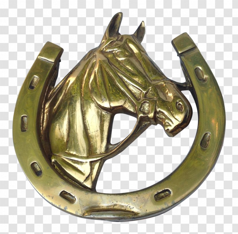 Brass Door Knockers Metal Bronze - Horseshoe Transparent PNG