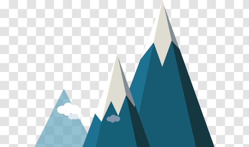 Triangle Desktop Wallpaper - Blue - Mountain Path Transparent PNG