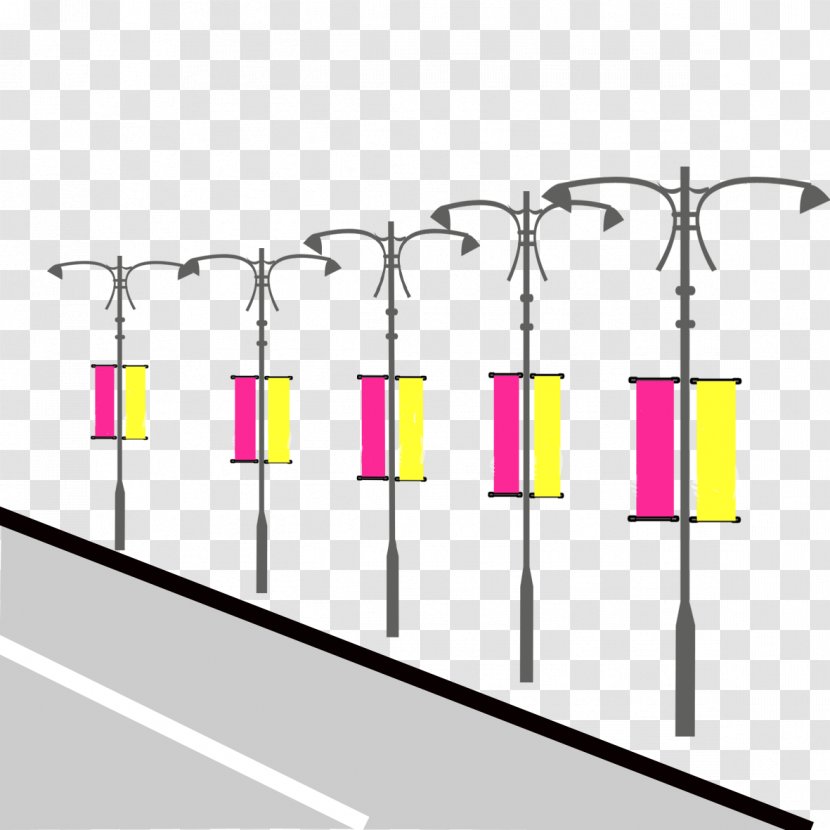 Road Drawing - Gratis - Cartoon + Flag Transparent PNG