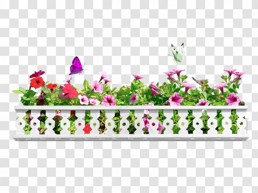 Flower Fence Photography - Perimeter - Balcony Transparent PNG